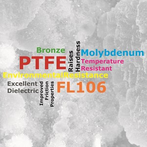 FL106 - Bronze and Molybdenum Disulphide Filled PTFE